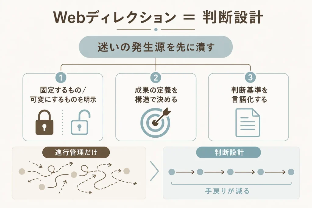 Webディレクション＝判断設計
